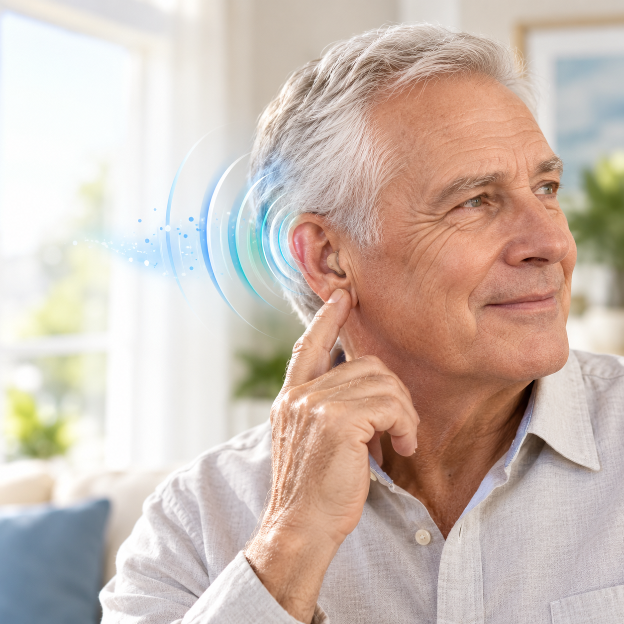 Hearing aid user